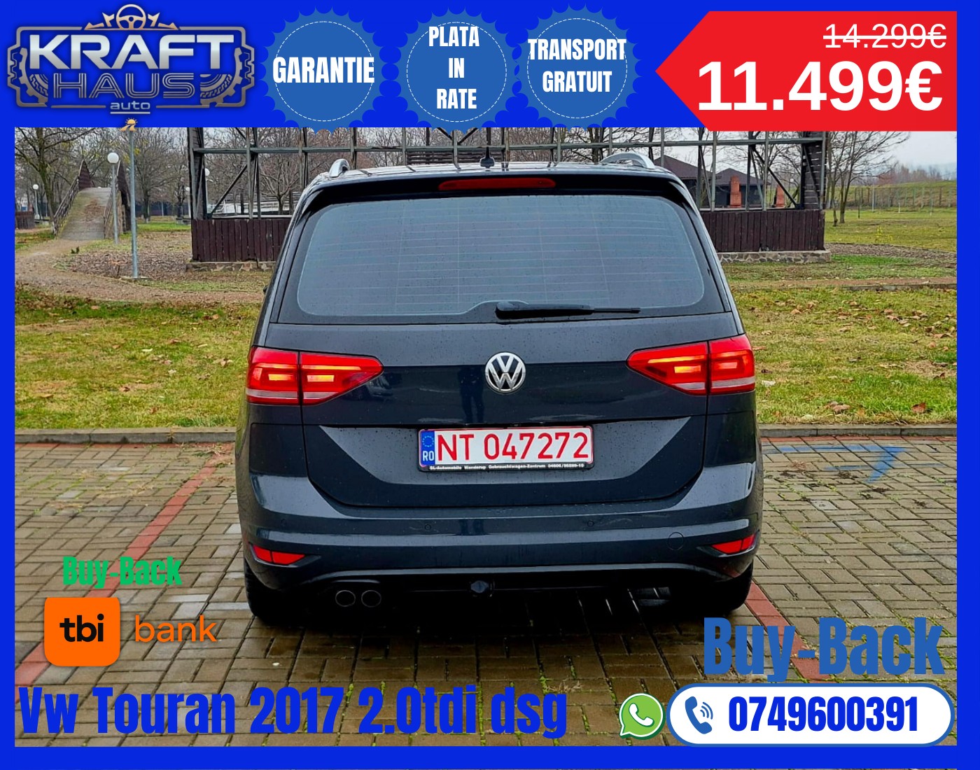 Volkswagen Touran Highline BMT 2.0 TDI DSG 2017