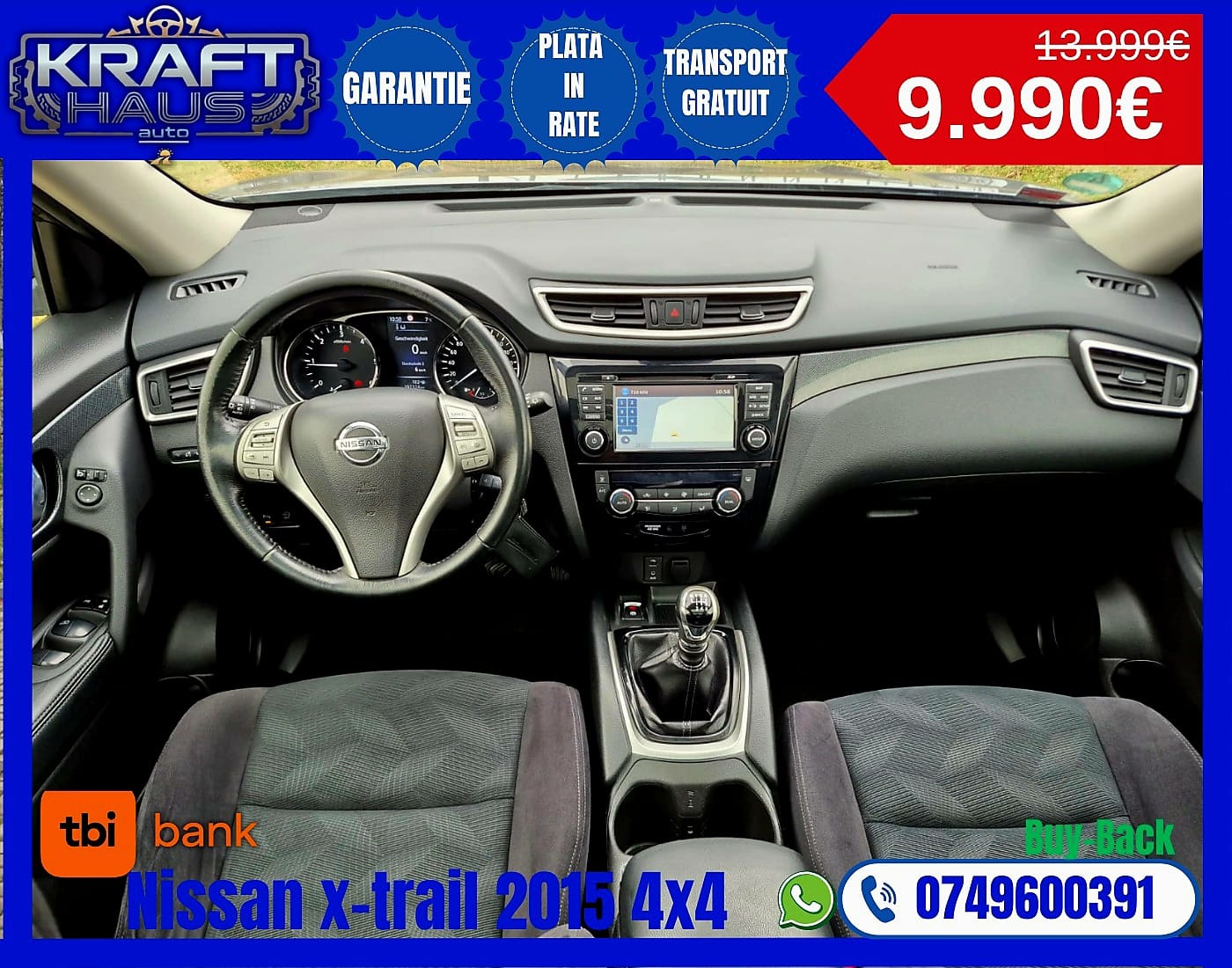 Nissan X-Trail Acenta 4×4 1.6 dCi 2015