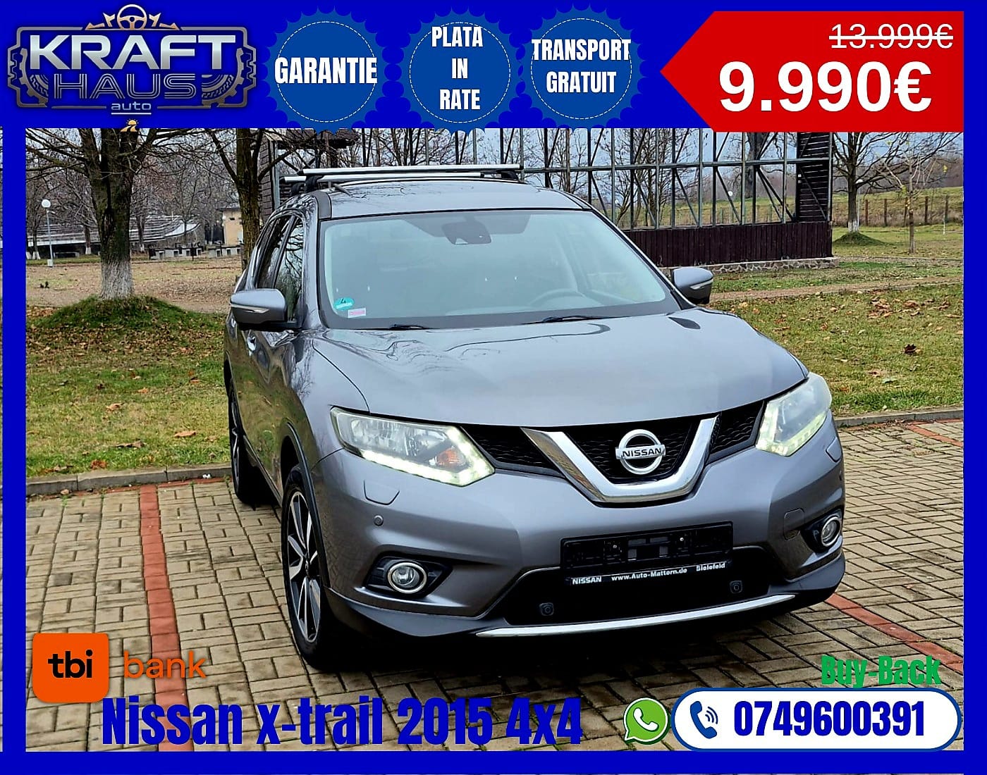Nissan X-Trail Acenta 4×4 1.6 dCi 2015
