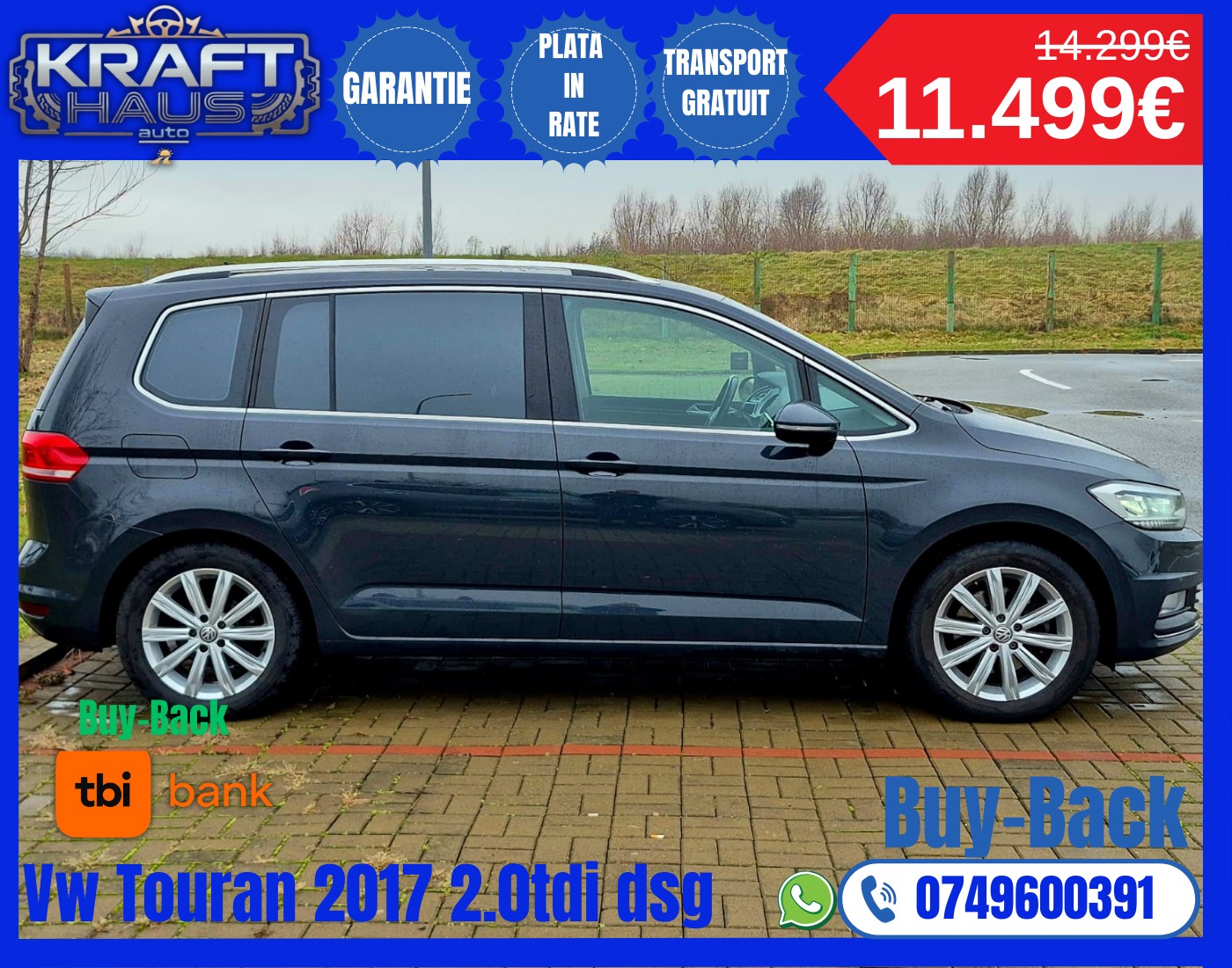 Volkswagen Touran Highline BMT 2.0 TDI DSG 2017