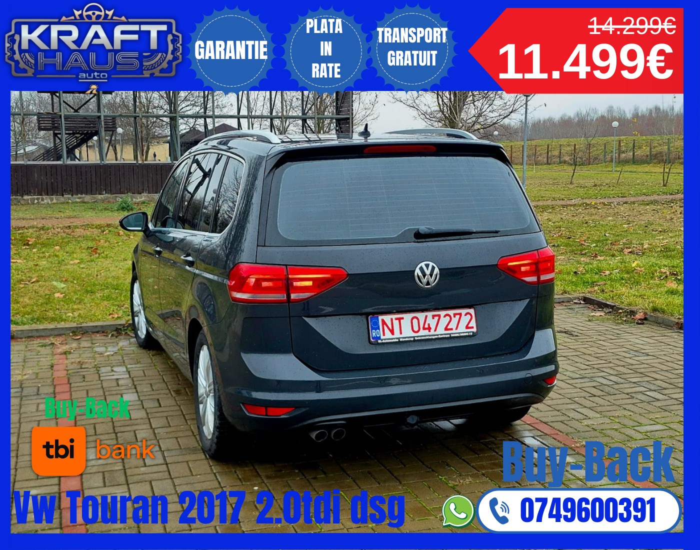 Volkswagen Touran Highline BMT 2.0 TDI DSG 2017