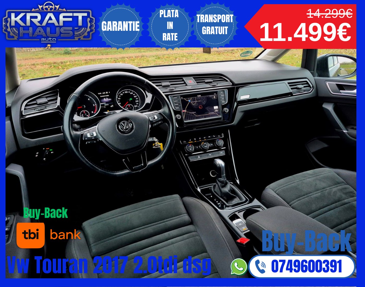 Volkswagen Touran Highline BMT 2.0 TDI DSG 2017